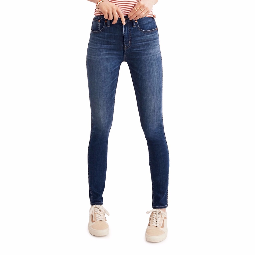 Madewell 10" High Rise Skinny Jeans in size 28